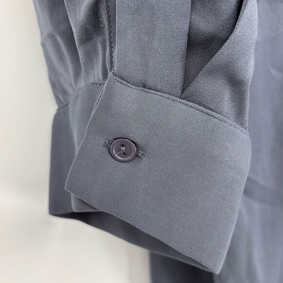 City Chic Tie Detail Dress Collared Smoke Grey XXL New‎ - Picture 7 of 16